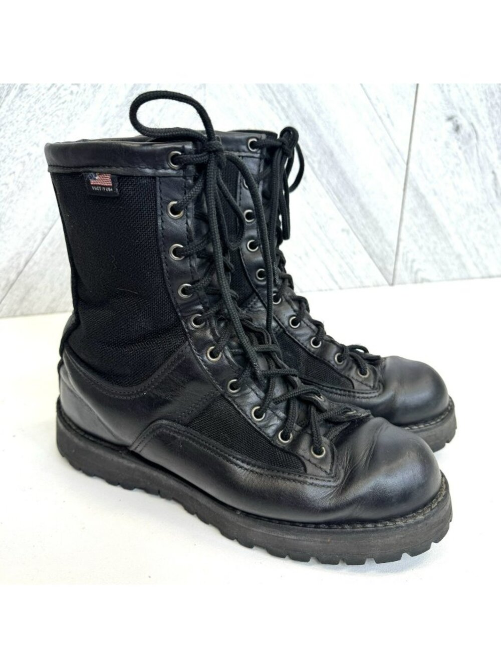 Danner Acadia 8" Gortex Boots Mens 8 EE Black Leather Combat Police Military